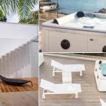 Minipiscina da esterno nel tuo terrazzo bianco meringa