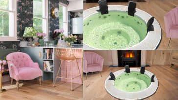 Minipiscina idromassaggio in cottage inglese