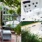 Minipiscina idromassaggio nella tua garden room