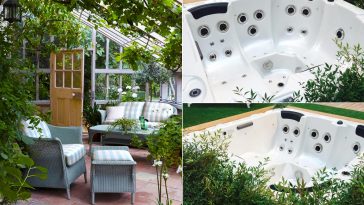 Minipiscina idromassaggio nella tua garden room