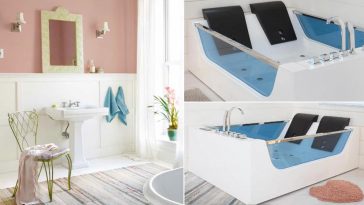 Ristrutturazione soft con vasca idromassaggio in stanza da bagno