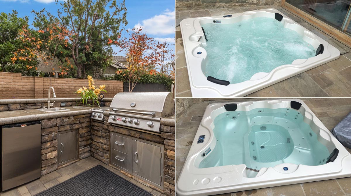 Rimoderna una cucina esterna utilizzando una minipiscina