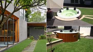 Il tuo vialetto accesso con una minipiscina idromassaggio