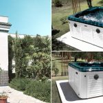 Minipiscina idromassaggio da esterno casa stile Marocco