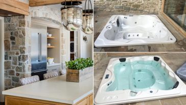 Hot tub in nicchia attrezzata