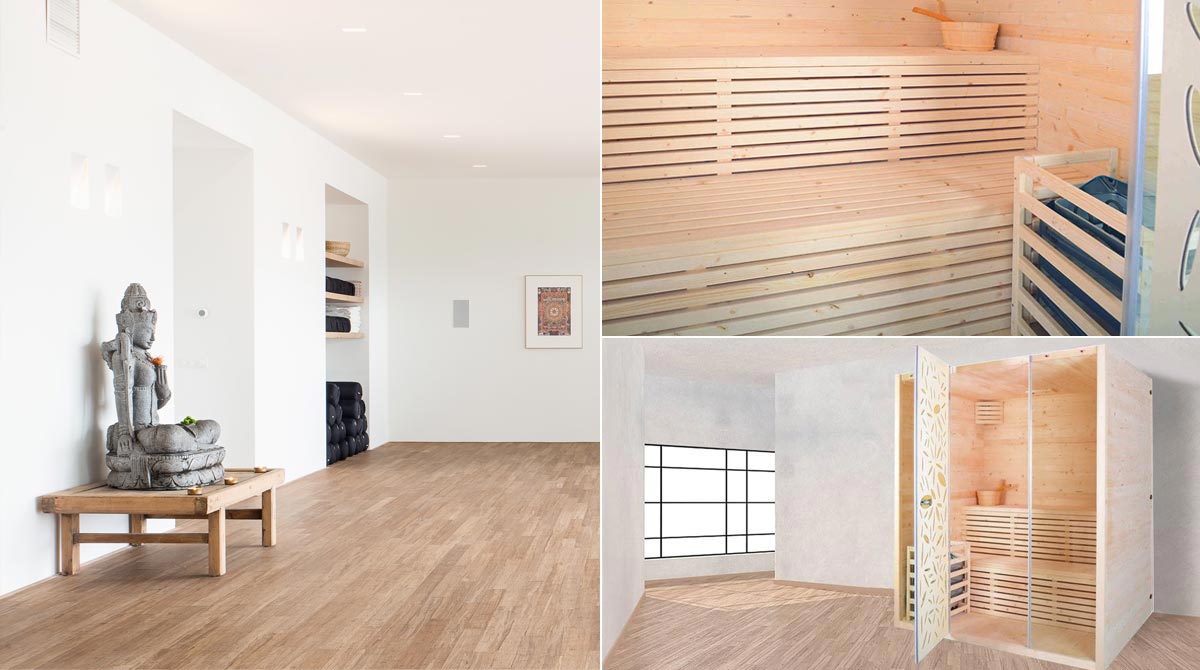 Sauna finlandese in centro yoga