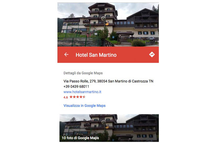 Hotel San Martino Google My Business