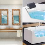 Bagno aperto con vasca idromassaggio