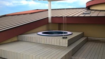 Minipiscina in lastrico solare