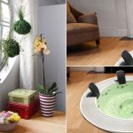 Minipiscina idromassaggio in stanza con Kokedama