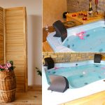 Quando un divisorio in legno nascone una zona idromassaggio