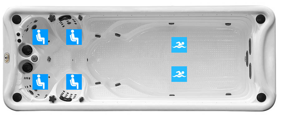 Nuoto controcorrente BL-860 Beauty Luxury