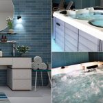Progetto bagno con una minipiscina idromassaggio
