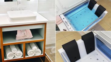 Vasca idromassaggio nel tuo accogliente piccolo bagno