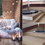 Calda atmosfera invernale nel tuo terrazzo con idromassaggio