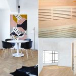 La sauna in una stanza stretta